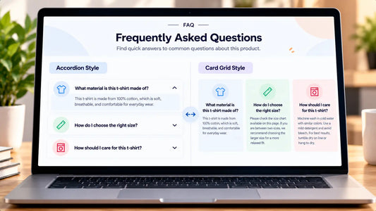FAQ layouts that fit a Shopify theme