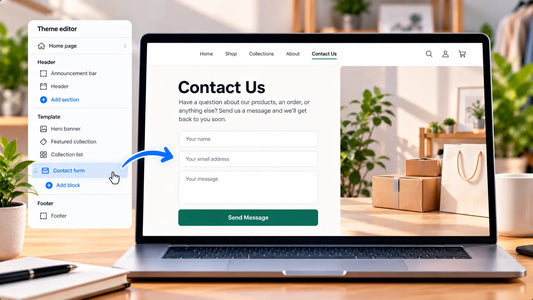 How to add a contact form to a Shopify store