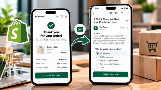 Post-purchase surveys on Shopify