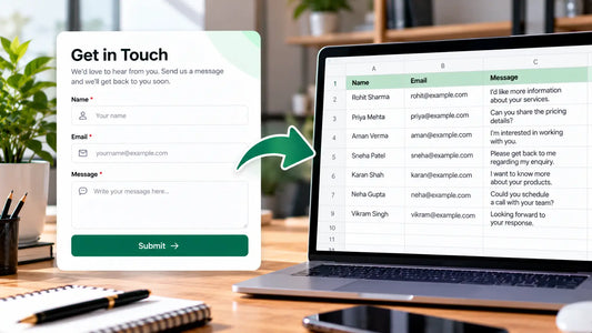 Send Shopify form entries to Google Sheets