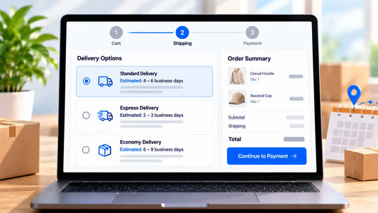 Show an estimated delivery date at checkout