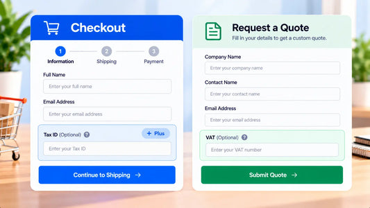 Tax ID and B2B fields at Shopify checkout