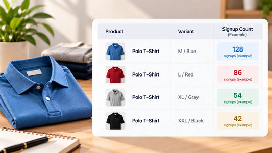 Use waitlist signups to decide what to restock