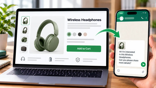 WhatsApp click-to-chat for product questions
