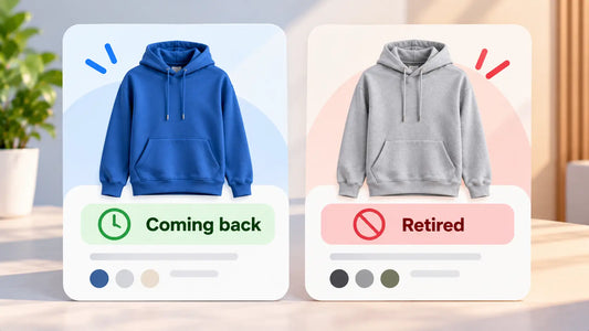 When to keep a sold-out product in the catalog